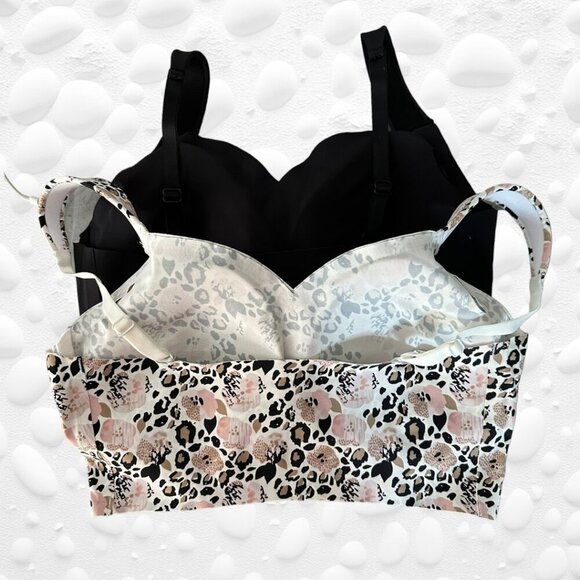 Rhonda Shear 2 Pack Sweetheart Neckline Body Bra Size L NWOT - Picture 2 of 5